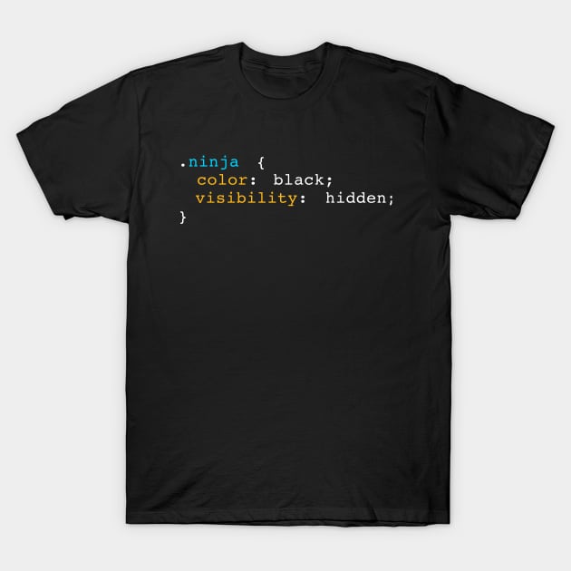 CSS Ninja T-Shirt by teesumi